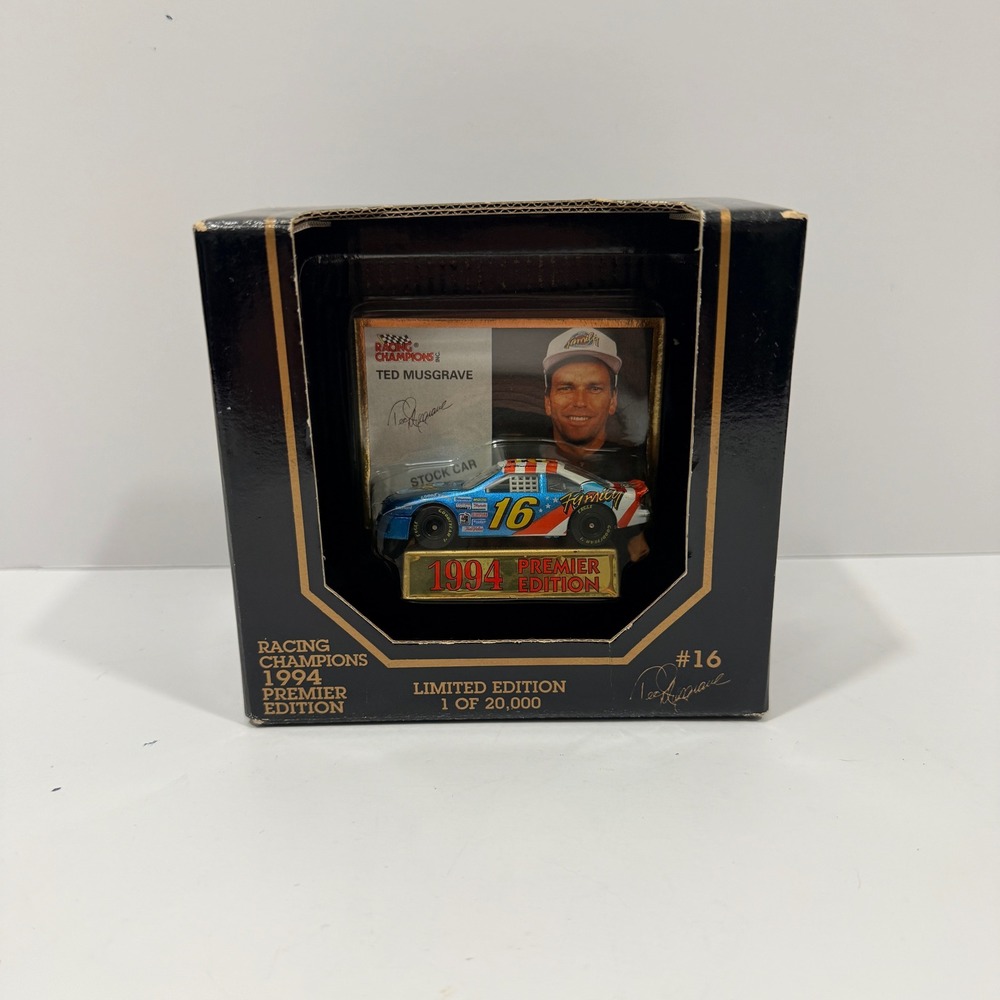 Racing Champions Stock Car Unisex OS Blue Good 1994 Ted Musgrave 16 Limited Ed